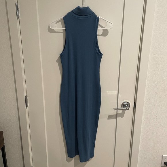 Zara Ribbed bodycon turtleneck midi dress - size M - Picture 3 of 3